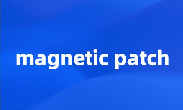 magnetic patch