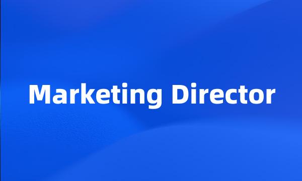 Marketing Director