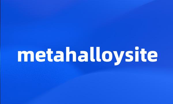 metahalloysite