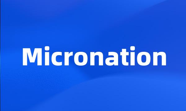 Micronation