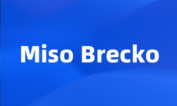 Miso Brecko