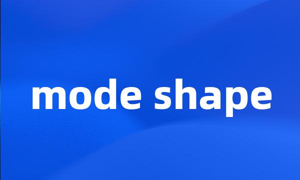 mode shape