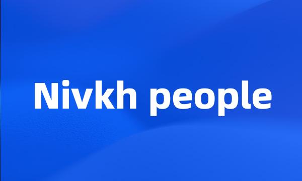 Nivkh people