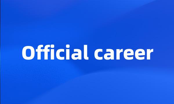 Official career