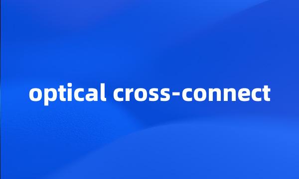 optical cross-connect