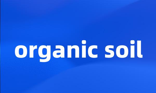 organic soil