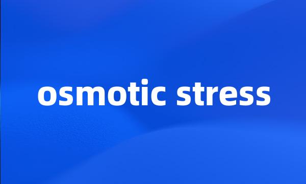 osmotic stress