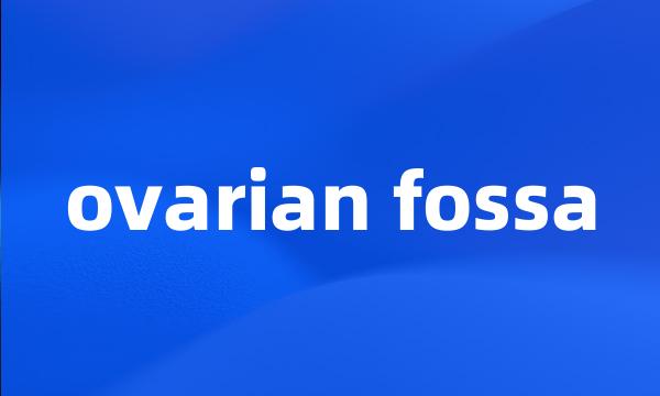 ovarian fossa