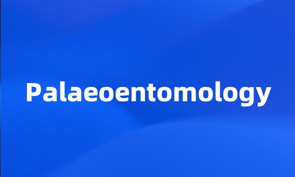 Palaeoentomology