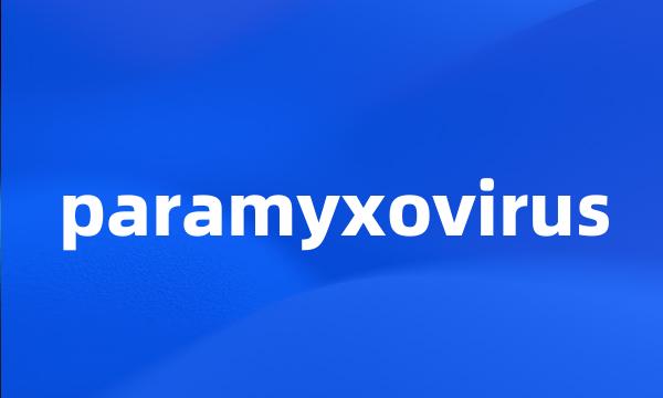 paramyxovirus