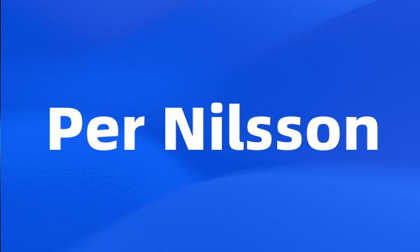 Per Nilsson