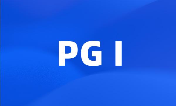 PG I