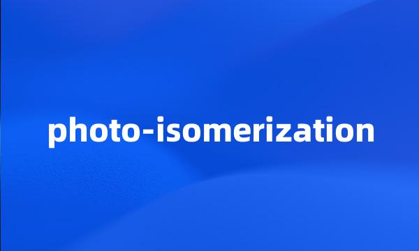 photo-isomerization