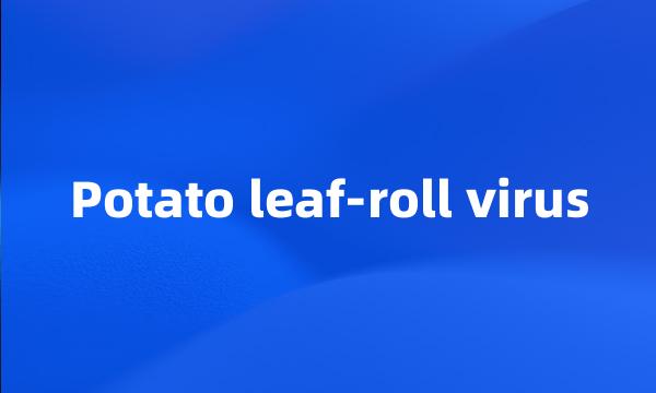 Potato leaf-roll virus