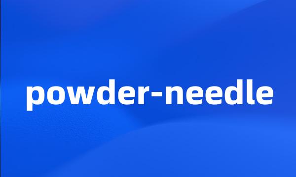 powder-needle