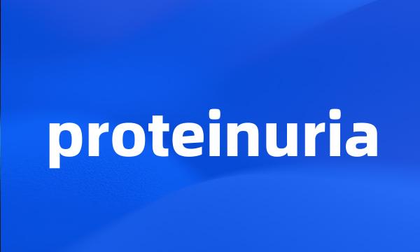 proteinuria