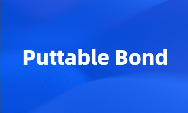 Puttable Bond