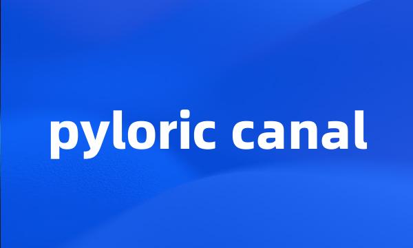 pyloric canal