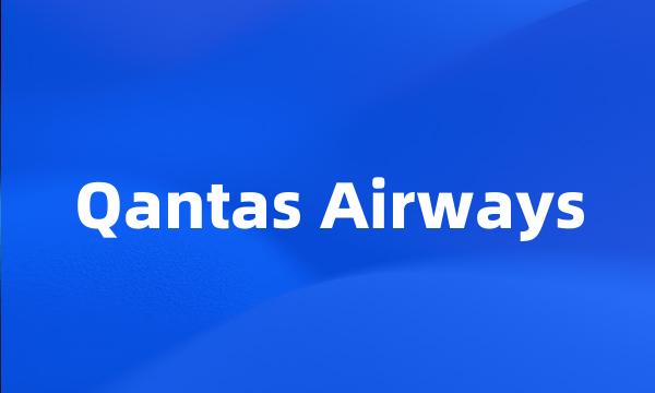 Qantas Airways