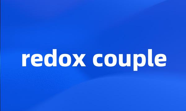 redox couple