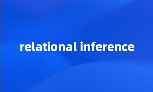 relational inference