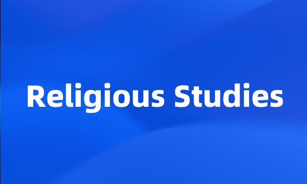 Religious Studies