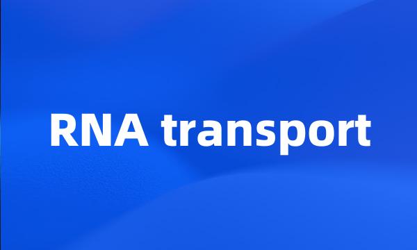 RNA transport