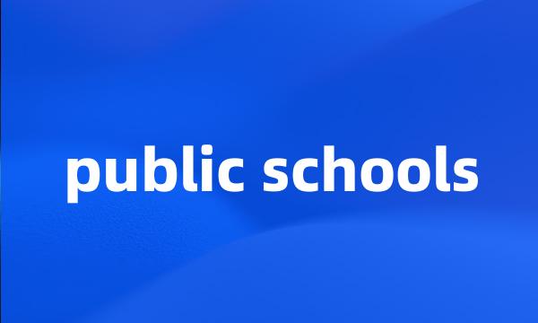 public schools