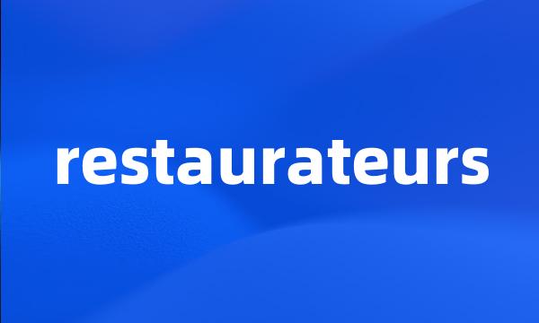 restaurateurs