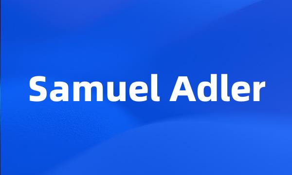 Samuel Adler