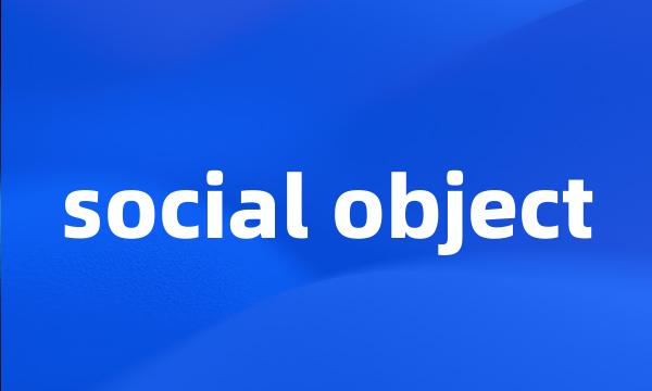 social object