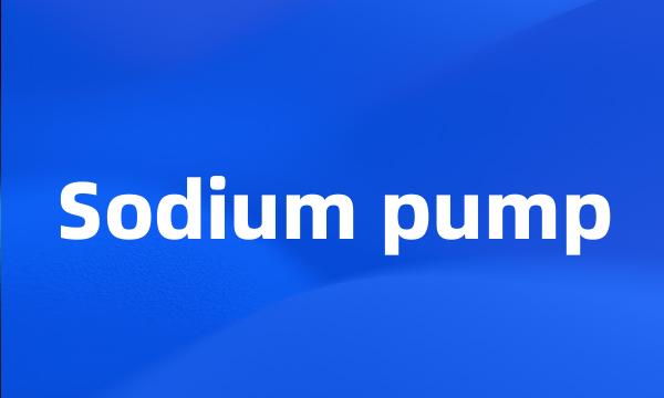 Sodium pump