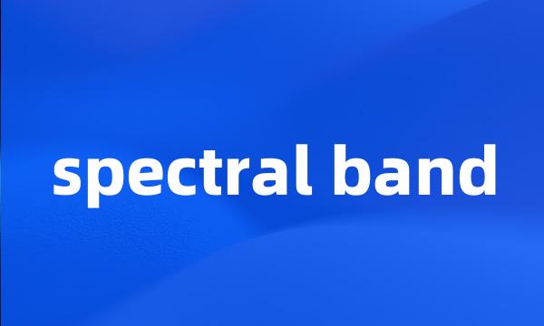 spectral band