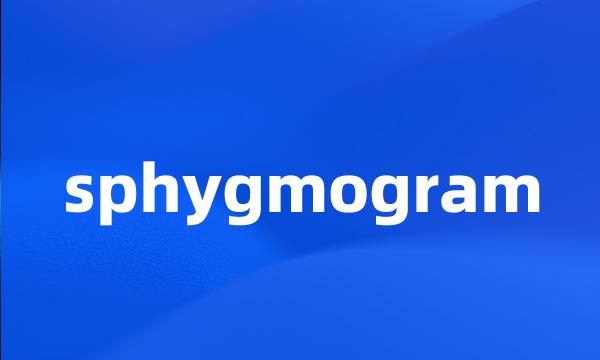 sphygmogram