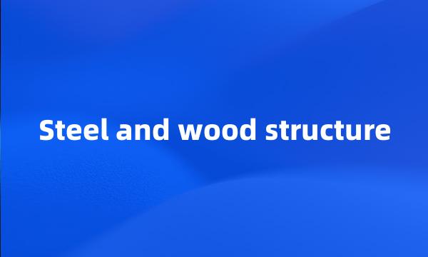 Steel and wood structure