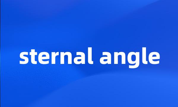 sternal angle