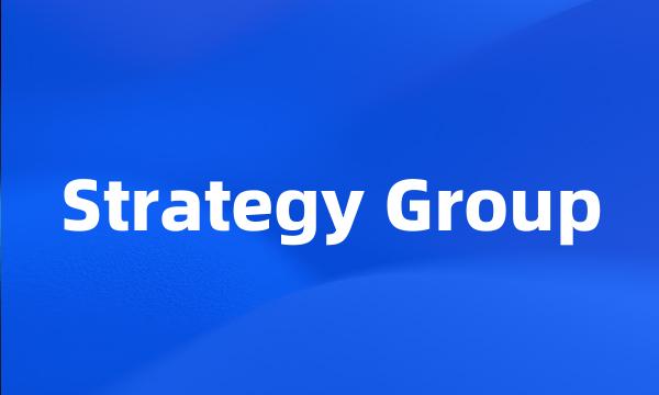 Strategy Group