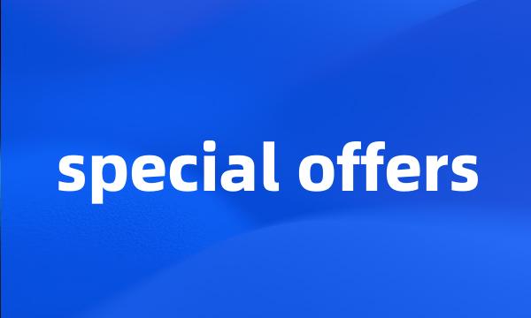 special offers