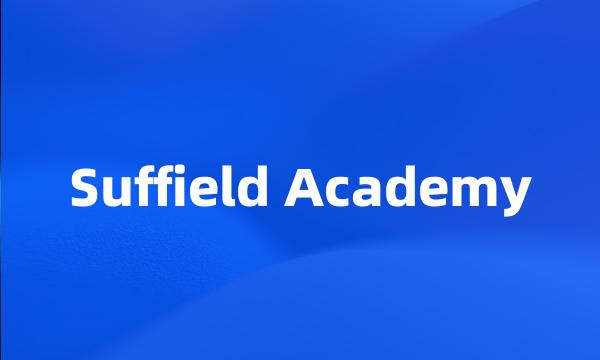 Suffield Academy