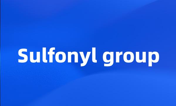 Sulfonyl group