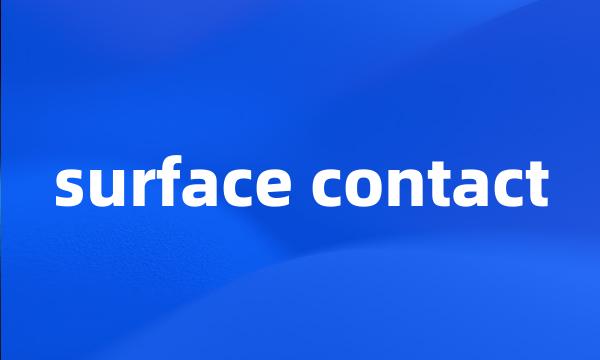 surface contact