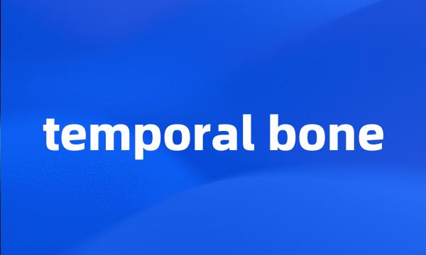 temporal bone