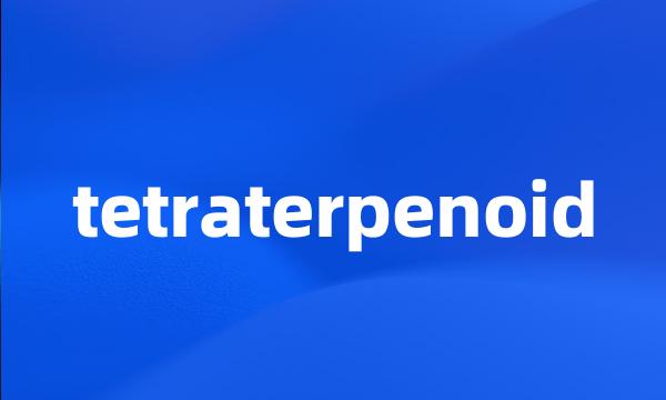 tetraterpenoid