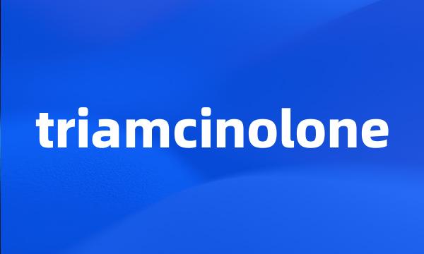 triamcinolone