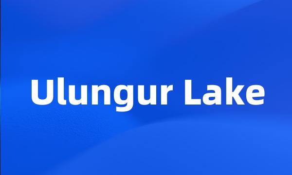 Ulungur Lake