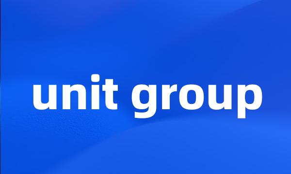 unit group