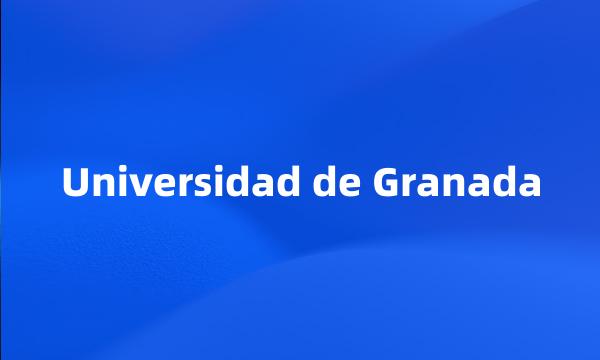 Universidad de Granada