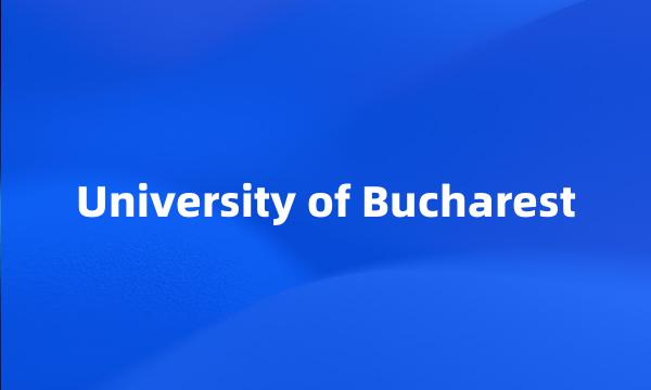 University of Bucharest