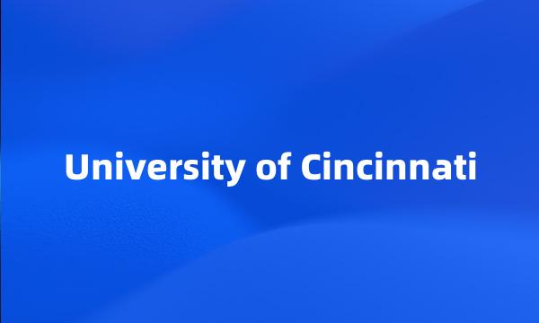 University of Cincinnati