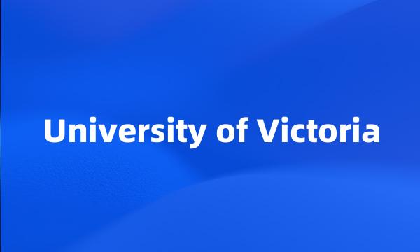 University of Victoria